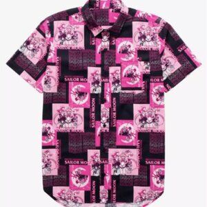Sailor Moon Hot Topic Exclusive Collection Men's Short Sleeve Shirt Size Large